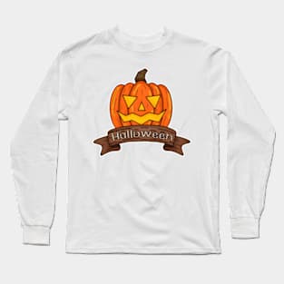 Jack-O-Lantern Halloween Long Sleeve T-Shirt